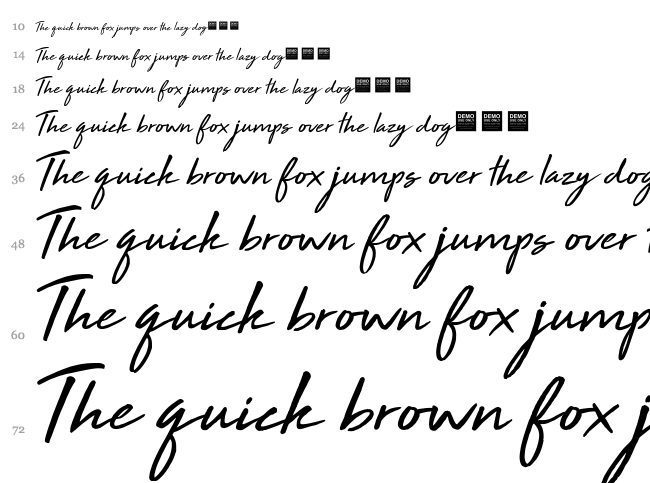 High Tide font waterfall